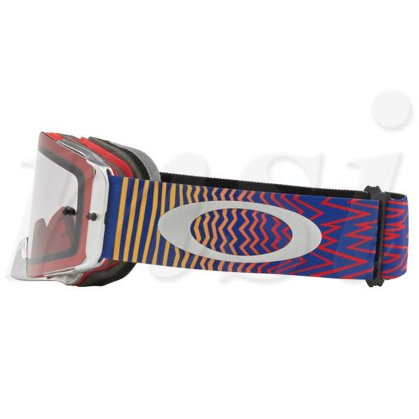 Oakley オークリー Front Line フロントライン MX ゴーグル Shockwave ショックウェーブ レッドブルー クリアレンズ OO7087-38|msi1|04