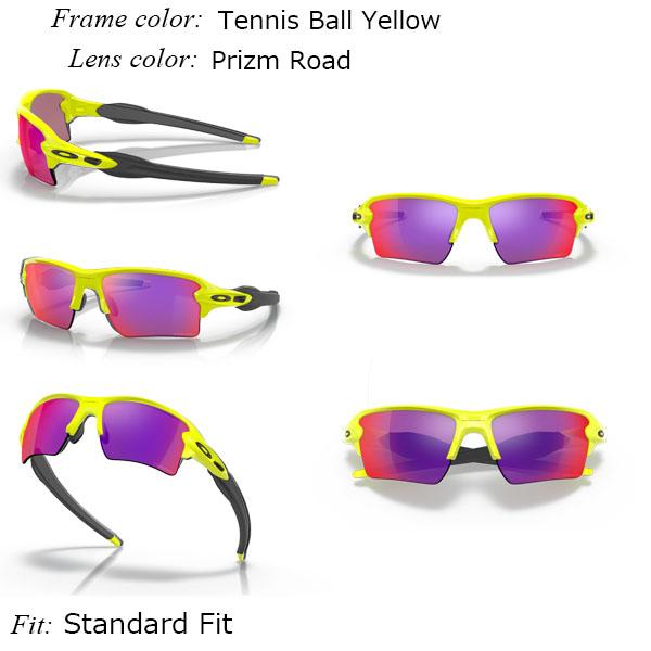 Oakley オークリー サングラス Flak 2.0 XL プリズムレンズ Neon Yellow Collection OO9188-H159｜msi1｜02