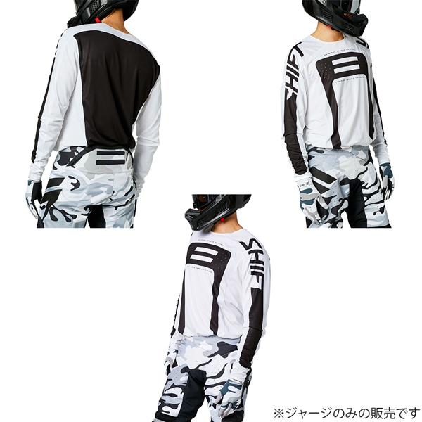 SHIFT バイクウェア モトクロスジャージ Shift オフロードジャージ 3LACK モデル G.I. Fro : モータースポーツ
