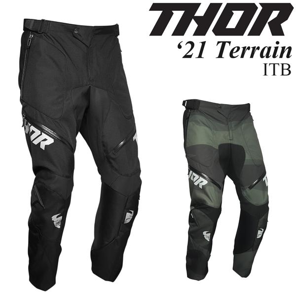 THOR ソアー オフロード モトクロスパンツ 7/8 THOR（ソアー） オフロードパンツ Terrain ITB : モータースポーツ