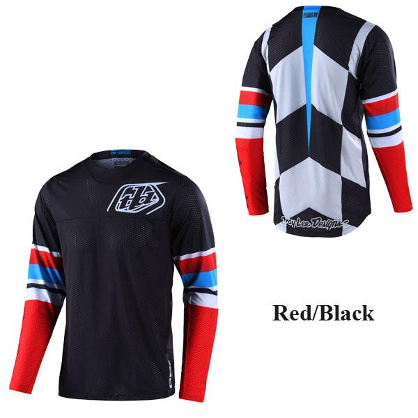 Troy Lee オフロードジャージ GP Air Warped レッドブラック/M|msi1|02