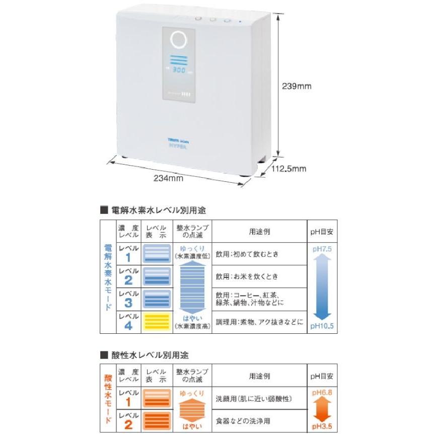 日本トリム TRIM ION HYPER トリムイオンハイパー / 電解還元水素整水器 / 管理医療用機器 水素水