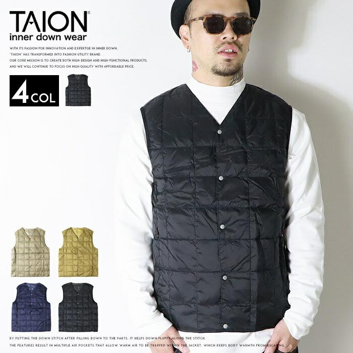 TAION（タイオン） taion TAION ダウンベスト Vネック インナーダウン