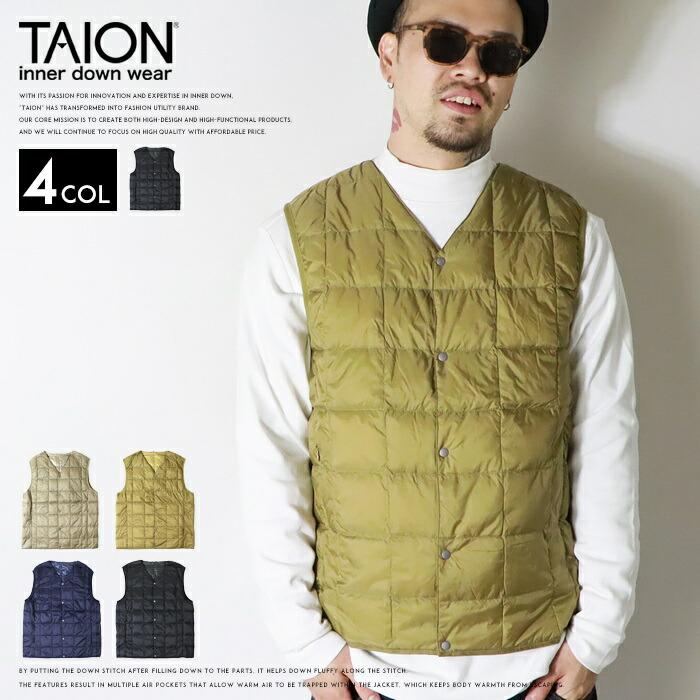 TAION（タイオン） taion TAION ダウンベスト Vネック インナーダウン