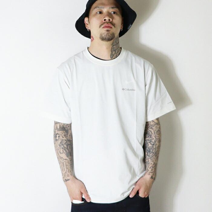 Columbia（コロンビア） tシャツ 速乾 半袖 プリント ロゴ オムニ