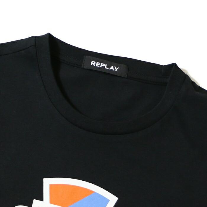【セール 40％OFF】REPLAY リプレイ tシャツ 半袖 プリント ロゴ アメカジ メンズ men's 国内正規品 インポート ブランド ...