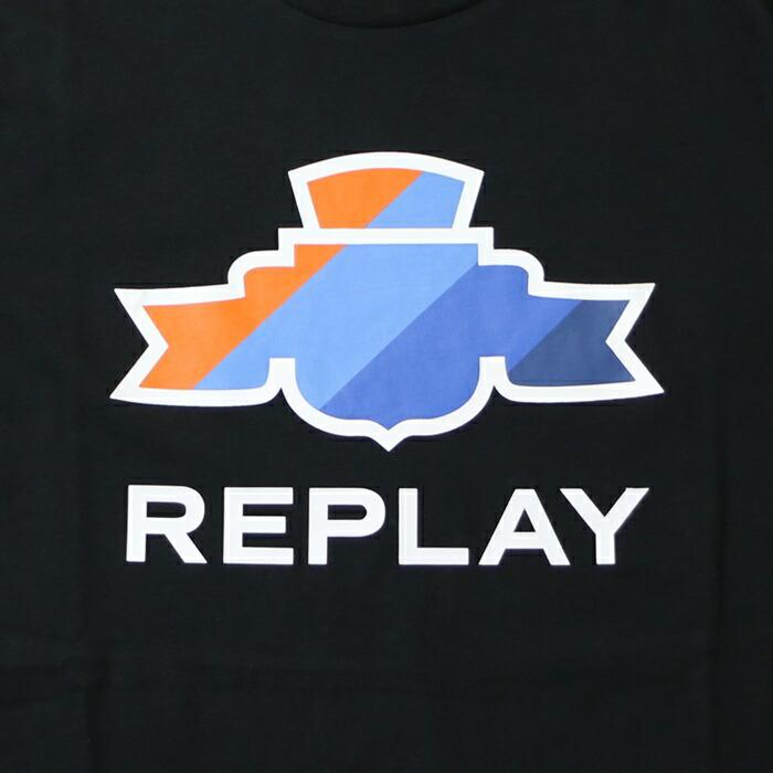 【セール 40％OFF】REPLAY リプレイ tシャツ 半袖 プリント ロゴ アメカジ メンズ men's 国内正規品 インポート ブランド ...