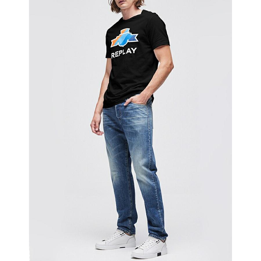 REPLAY（リプレイ） 【セール 40％OFF】REPLAY tシャツ 半袖 プリント ロゴ アメカジ メンズ men's 国内正規品 ...