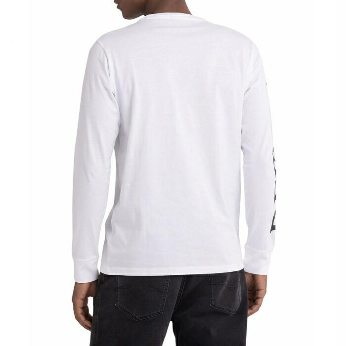 REPLAY（リプレイ） 【セール 40％OFF】REPLAY tシャツ 長袖 ロンt プリント ロゴ アメカジ メンズ men's 国内正規 ...