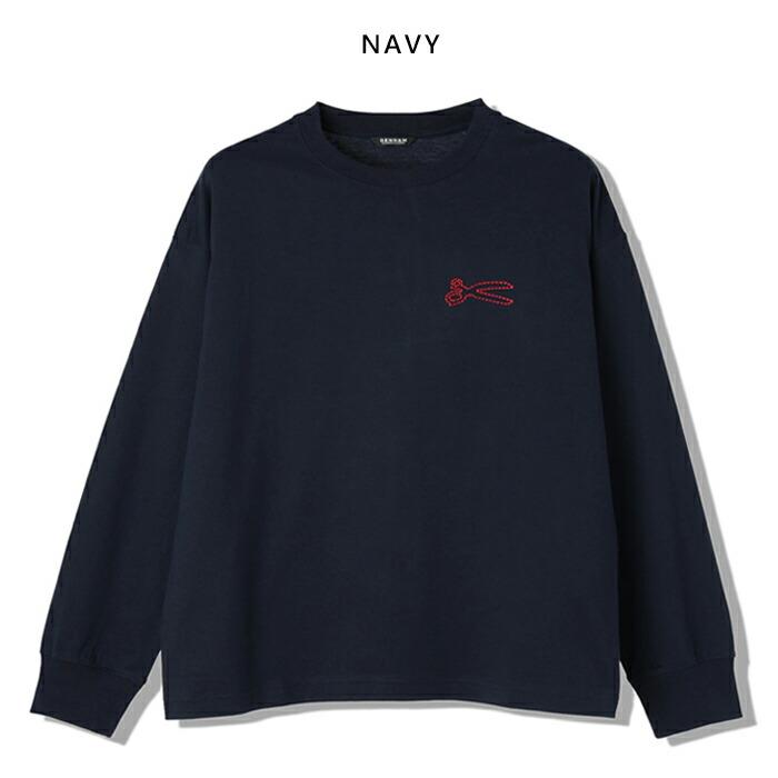 DENHAM（デンハム） DENHAM tシャツ ロンt 長袖 刺繍 ロゴ ワン