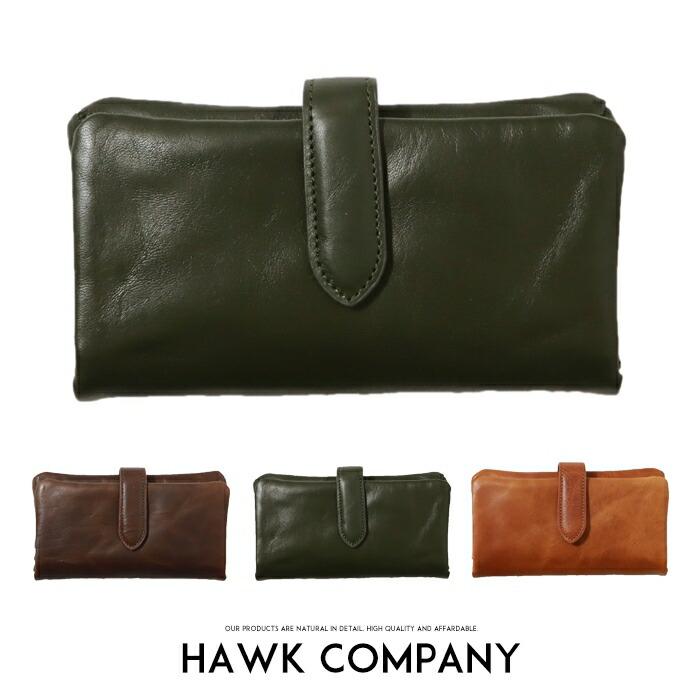 SALE!!【長財布】Hawk Company ホークカンパニー 財布 サイフ 長財布 本革 リアルレザー 小物 グッズ メンズ レディース プレゼント 彼氏 男性 彼女 女性 3460