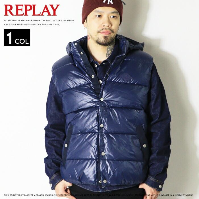 REPLAY（リプレイ） ジャケット アウター 中綿ベスト ダウンベスト