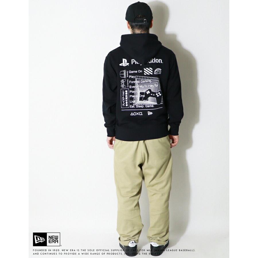 D*n様 NEW ERA PlayStation フード付きパーカー NEW ERA（ニューエラ） パーカー スウェット 裏毛 プルオーバー