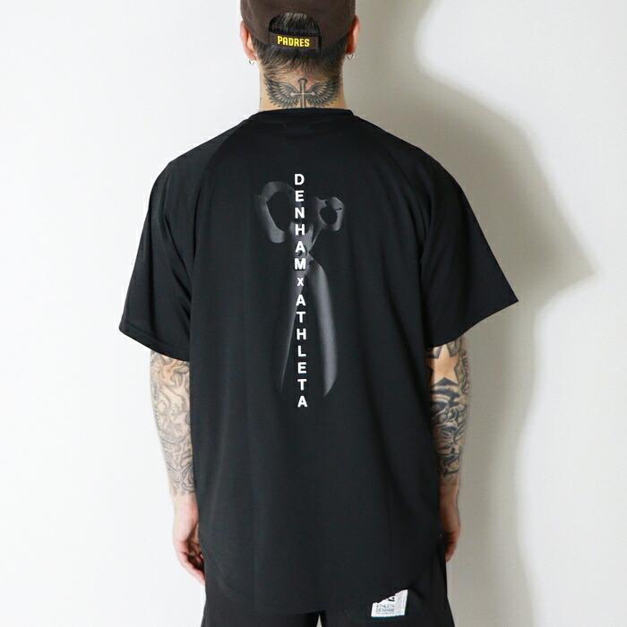 DENHAM デンハム コラボ ATHLETA アスレタ tシャツ 半袖 ロゴ
