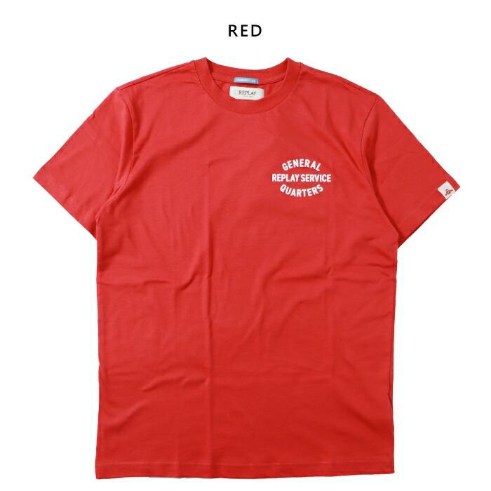 REPLAY（リプレイ） 【セール 20％OFF】 tシャツ 半袖 プリント ロゴ 