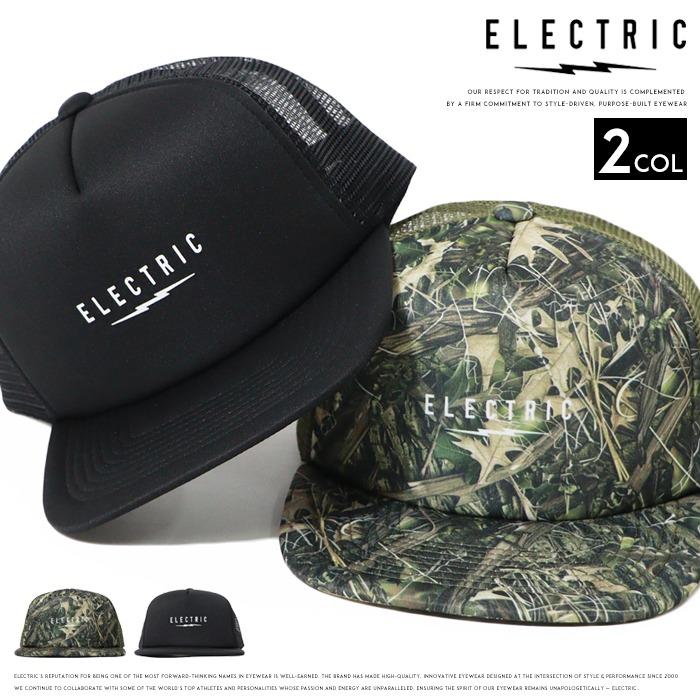 Electric Cottage ロゴ メッシュキャップ ブラック ELECTRIC（エレクトリック） メッシュキャップ スナップバック 帽子