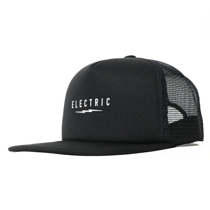Electric Cottage ロゴ メッシュキャップ ブラック ELECTRIC（エレクトリック） メッシュキャップ スナップバック 帽子