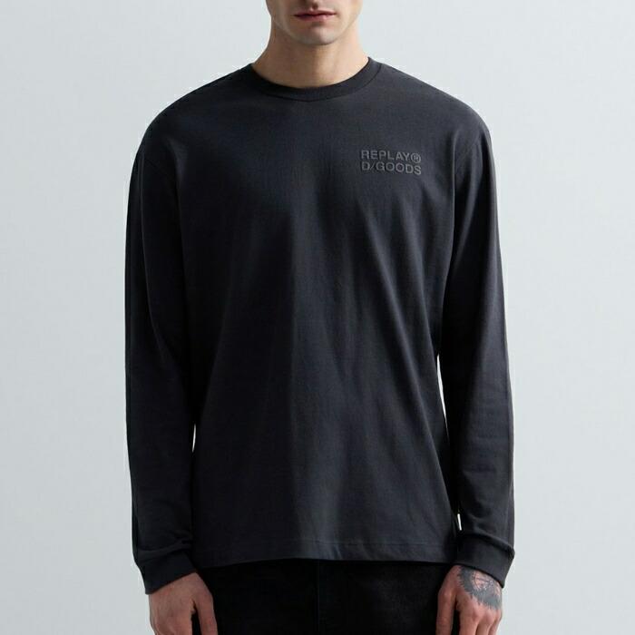 REPLAY（リプレイ） tシャツ 長袖 ロンT プリント ロゴ アメカジ