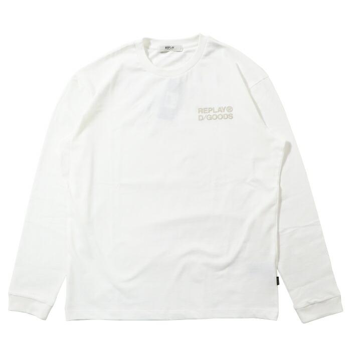 REPLAY（リプレイ） tシャツ 長袖 ロンT プリント ロゴ アメカジ