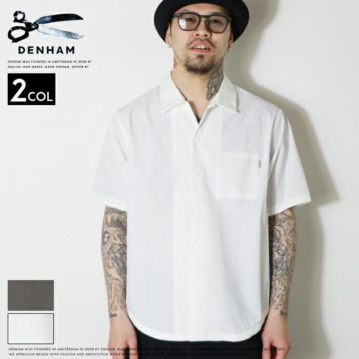 DENHAM（デンハム） シャツ 半袖シャツ ポケット 半袖 ロゴ アメカジ