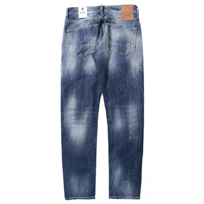 デンハム DENHAM ジーンズ ストレッチ スリム ダメージ加工 デニム ボトムス メンズ インポート ブランド 海外ブランド 01-26-01-11-050 RAZOR C 703の画像