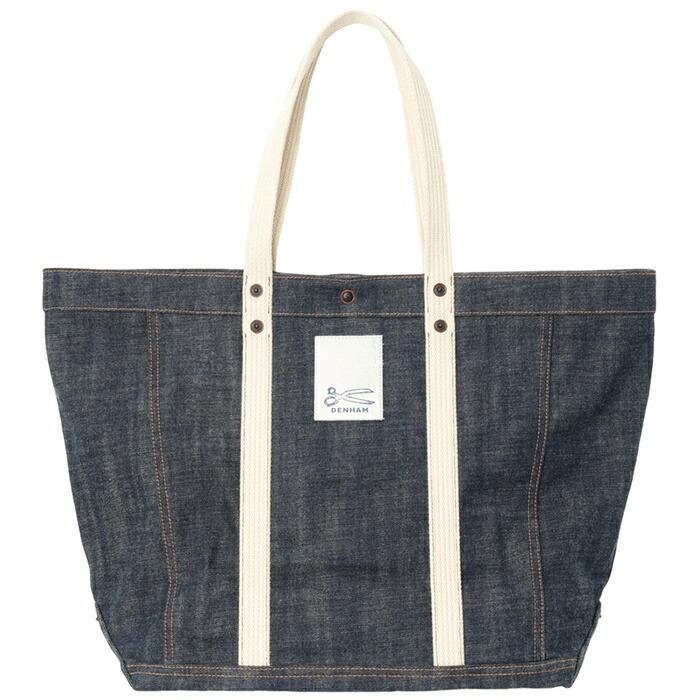 デンハム DENHAM トートバッグ デニム 刺繍 ロゴ かばん アメカジ メンズ レディース ユニセックス 国内正規品 ブランド 海外ブランド 01-26-01-84-006の画像