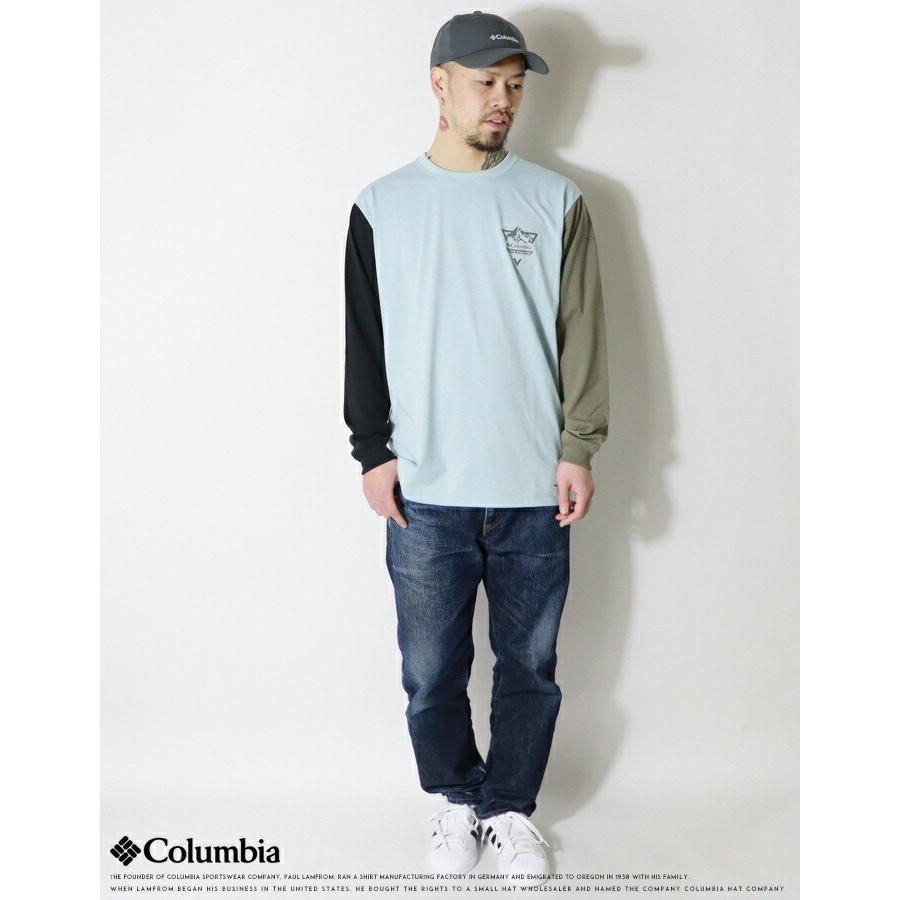 メンヒム　ロングシャツ Columbia（コロンビア） 長袖Tシャツ ロンT tシャツ 吸湿速乾性 UV