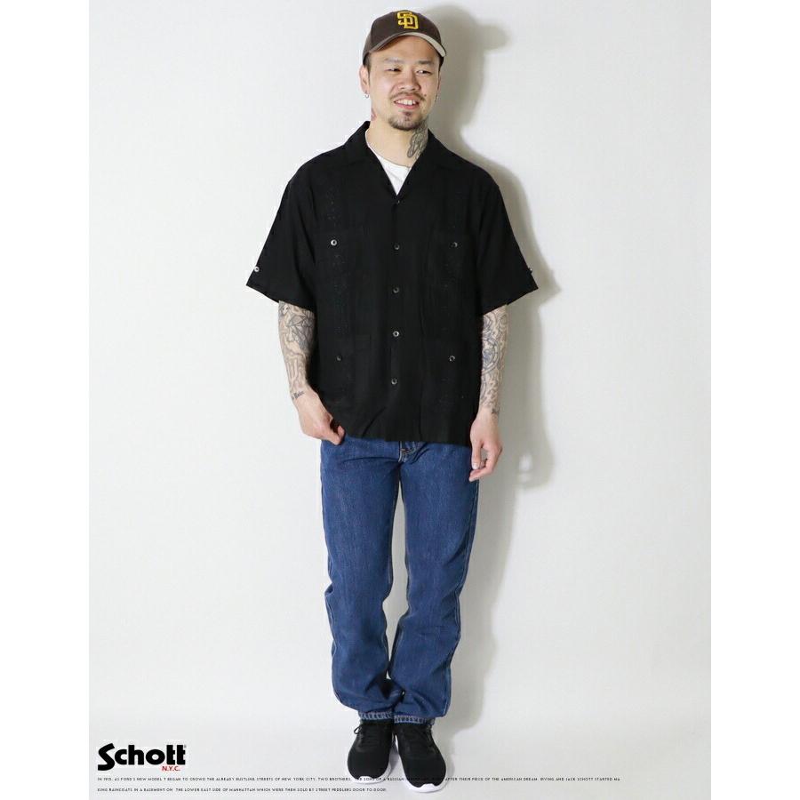SCHOTT（ショット） キューバシャツ 半袖シャツ 開襟シャツ 50's