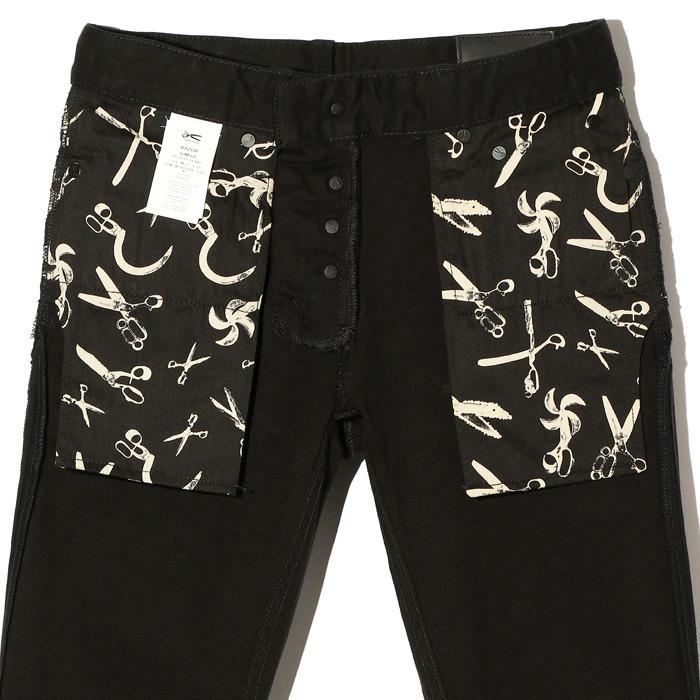 DENHAM（デンハム） レイザー RAZOR ジーンズ ブラック 黒 ストレッチ