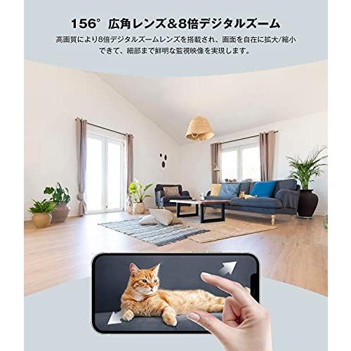 BOIFUN ネットワークカメラ ペットカメラ 1944P IP wifiカメラ 室内
