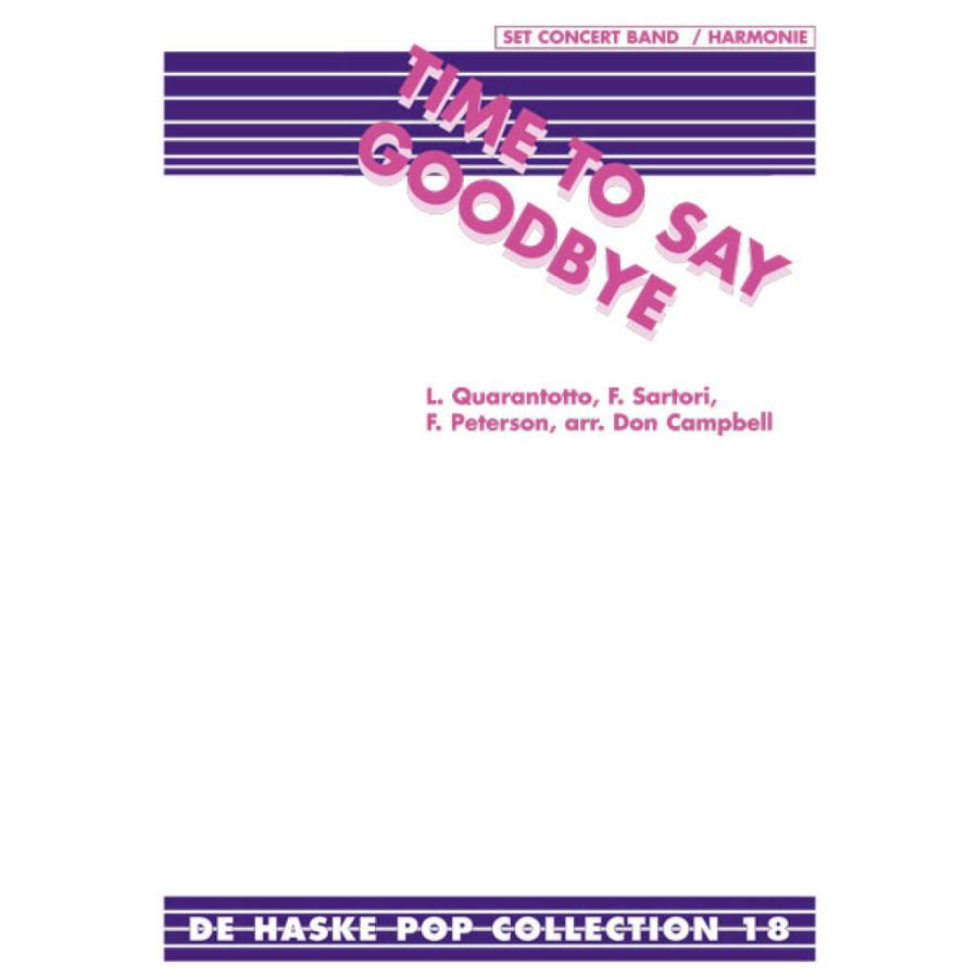 取寄 | タイム・トゥ・セイ・グッバイ | /arr. ドン・キャンベル  ( 吹奏楽 | 楽譜 ) | 
