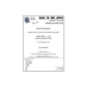 取寄 | Back to the Apple | Frank Foster ・ Count Basie / arr. Frank Foster  ( ビッグバンド | 楽譜 ) | 