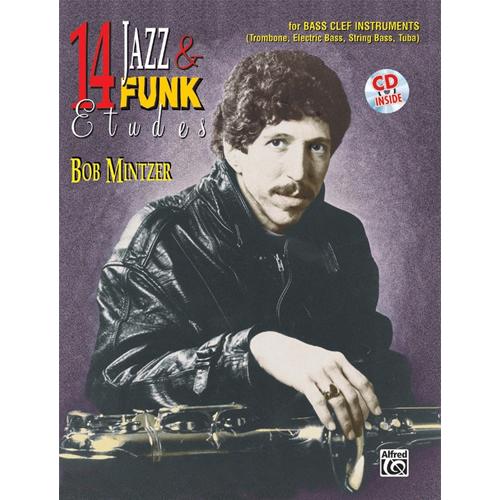 取寄 | 14 Jazz & Funk Etudes - Bass Clef Instruments | Bob Mintzer （へ音楽器 | マイナスワン） | 