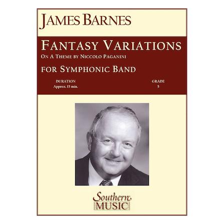 取寄 | 試聴可 | パガニーニの主題による幻想変奏曲 | ジェームズ・バーンズ （吹奏楽 | フルスコア） | 