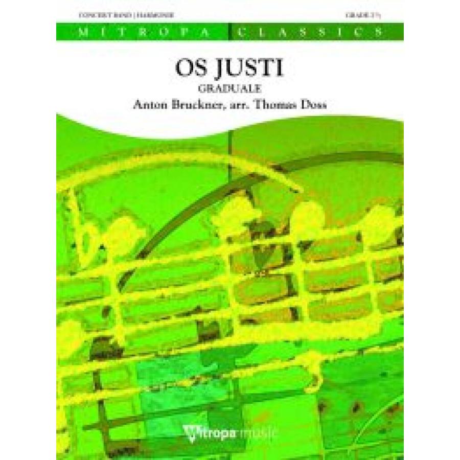 取寄 | 試聴可 | 正しい者の口は知恵を語り（グラドゥアーレ） | アントン・ブルックナー/arr. トーマス・ドス  ( 吹奏楽 | 楽譜 ) | 