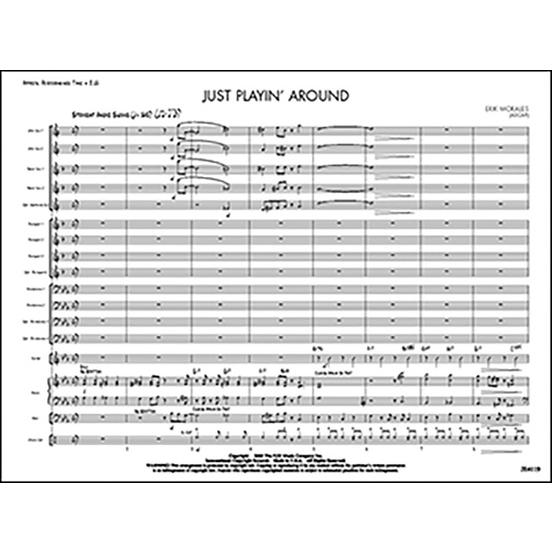 取寄 | 試聴可 | Just Playin' Around | Erik Morales  ( ビッグバンド | 楽譜 ) | 