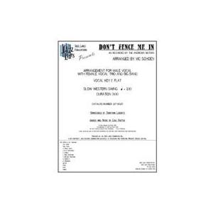 取寄 | 試聴可 | Don't Fence Me In | Cole Porter / arr. Vic Schoen  ( ビッグバンド+ヴォーカル | 楽譜 ) | 
