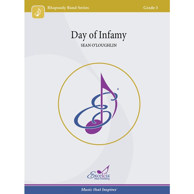 取寄 | Day of Infamy | ショーン・オラフリン （吹奏楽 | フルスコア） | 