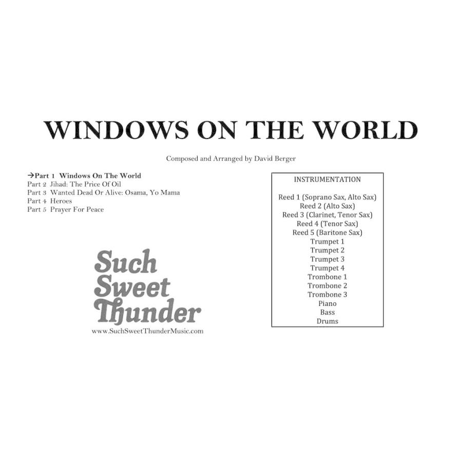 取寄 | Windows on the World: Complete Suite (All 4 Parts) | David Berger  ( ビッグバンド | 楽譜 )｜msjp