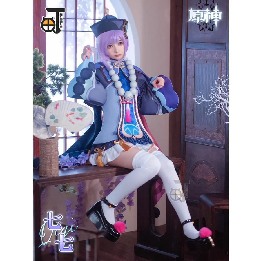 猫と三町目 原神 コスプレ 七七 ナナ 衣装 ※ウィッグ 靴 追加可 