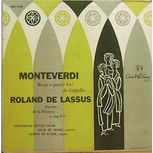 Monteverdi: Messa a quatro Voci da Cappella ; Roland de Lassus : Psaum レコードケース、バッグ