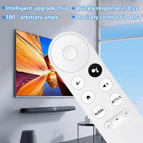 Google Chromecast 4k Snow/HD TV用アップグレード音声リモコン G9N9N