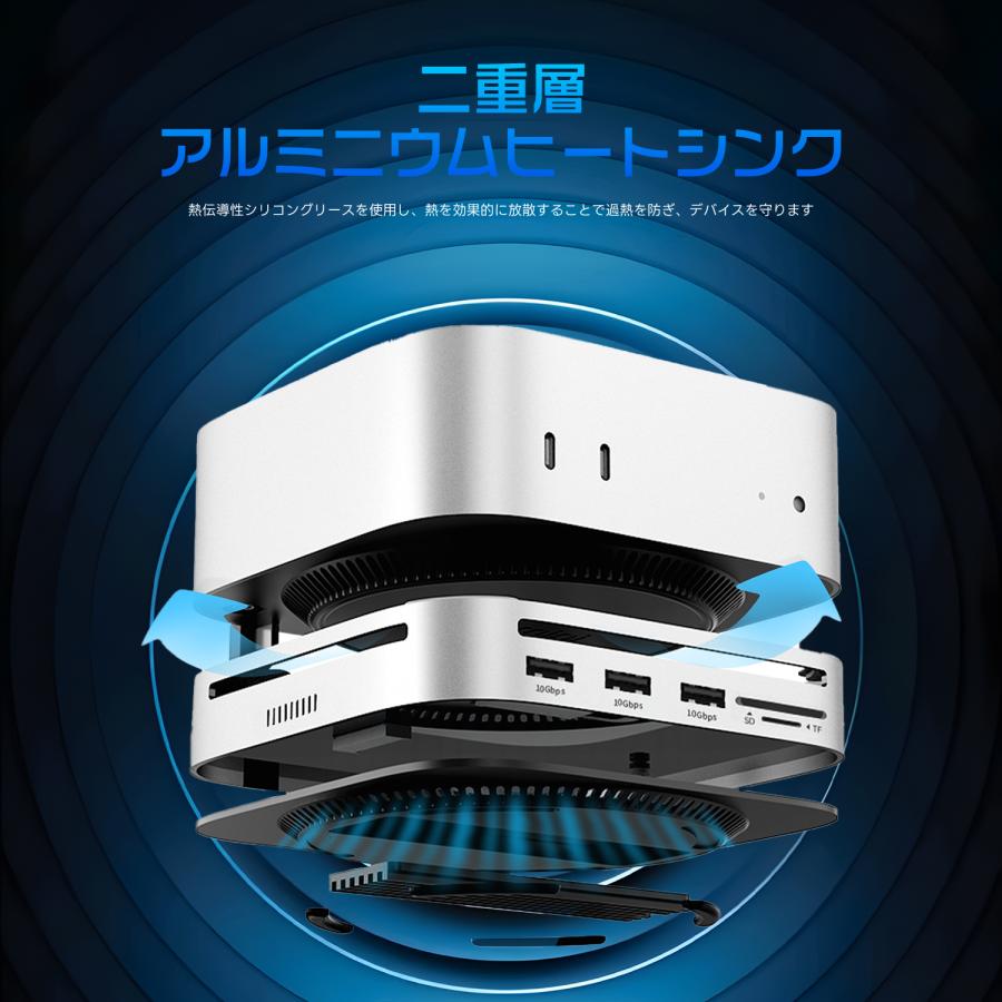 MSL FORCE 【最大600円OFF限定クーポン】Mac Mini用ハブ 7in1 10in1