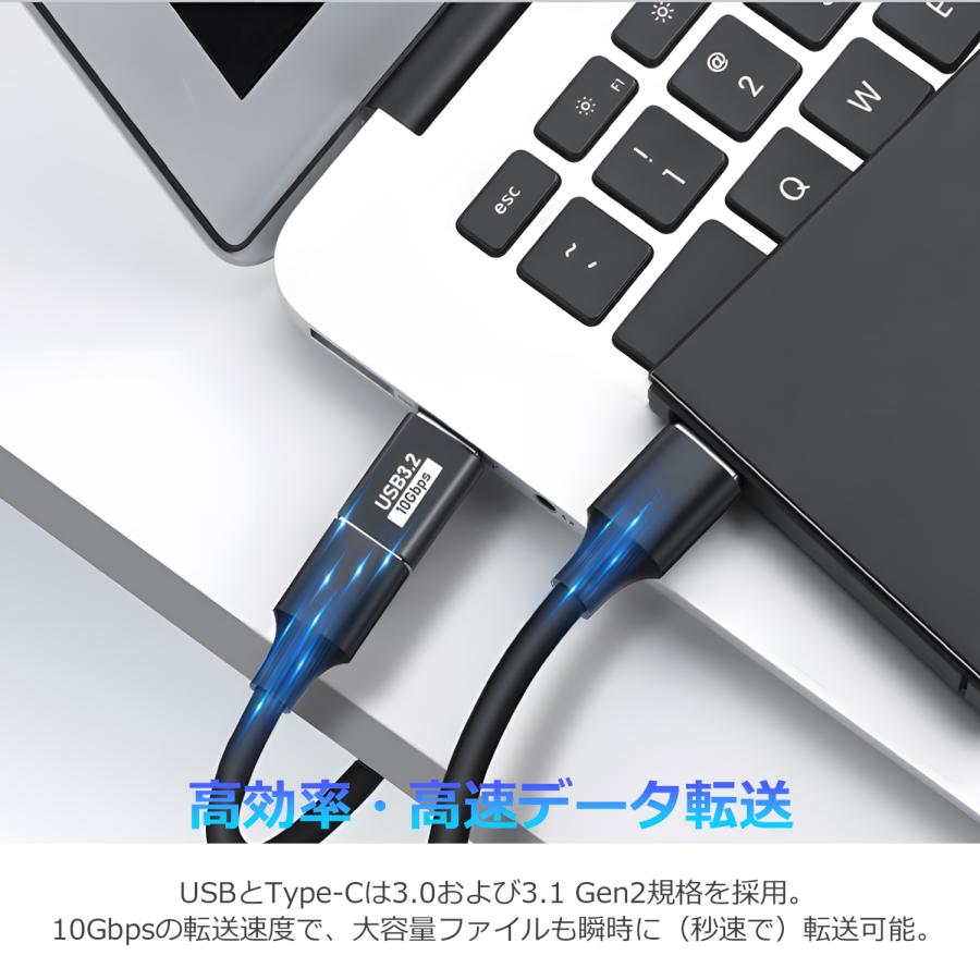 【2個目半額】2個セット USB-C to USB-A 変換アダプター 全8種 L字 U字 ストレス USB-A Type-c 多用途10Gbps高速伝送 USB3.1 AC 送料無料 | MSL FORCE | 07