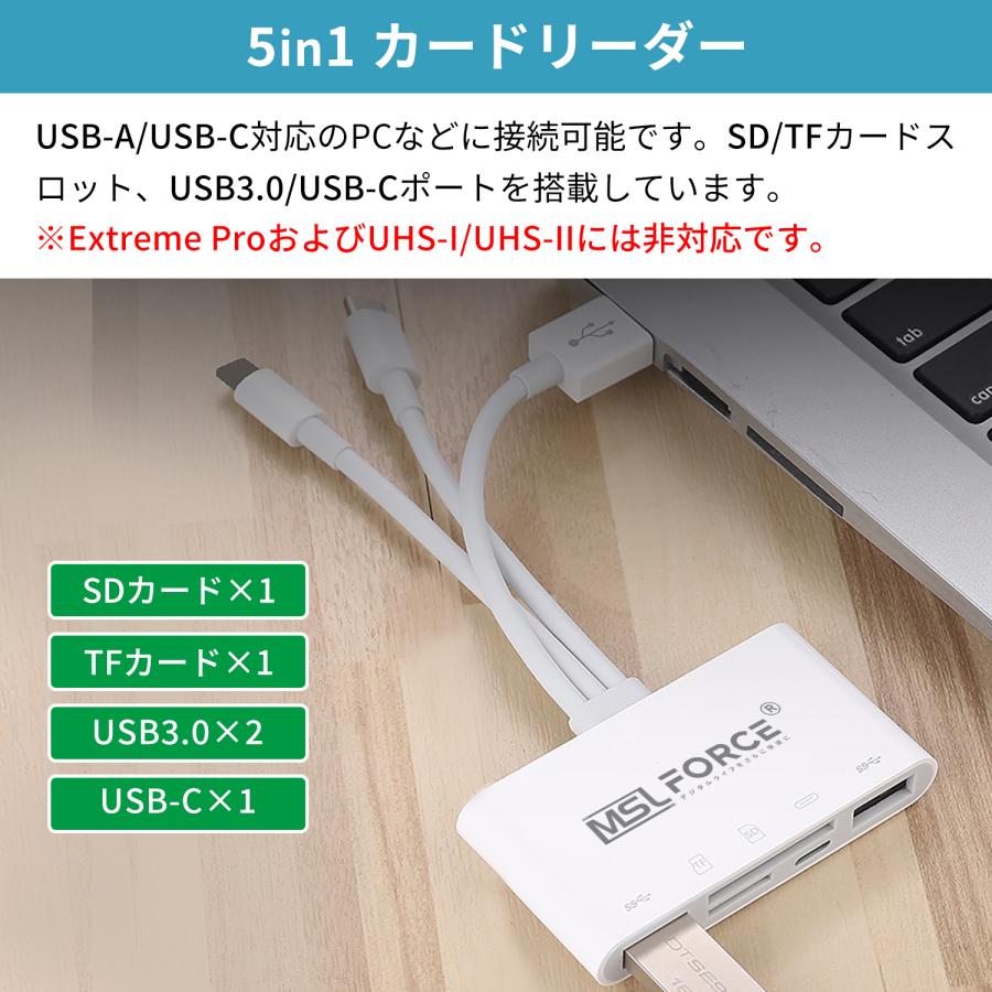 MSL FORCE 【1000円から〜2個目半額/3個目タダ】SDカードリーダー SD