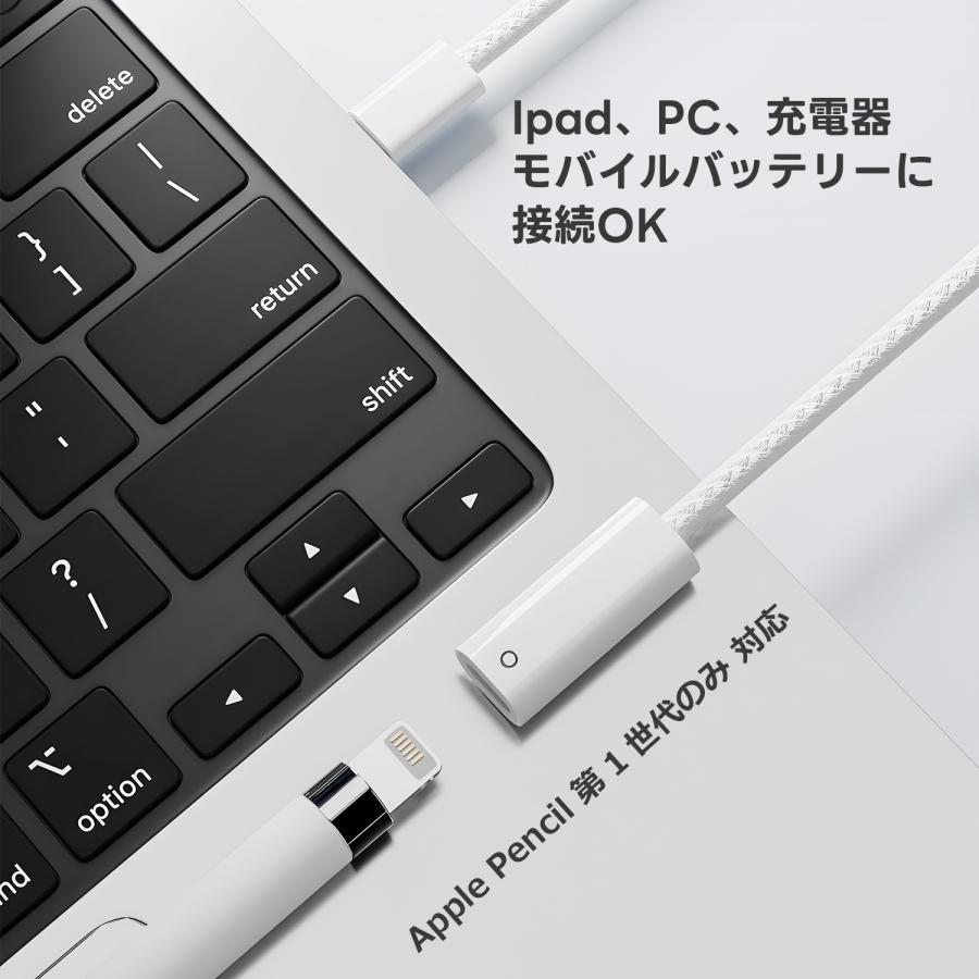 【最大600円引き】適格請求書発行可 Apple Pencil用 変換アダプタ USB-C & Lightning Bluetooth ペアリング 充電 同時 アップルペンシル apr 送料無料 | MSL FORCE | 02