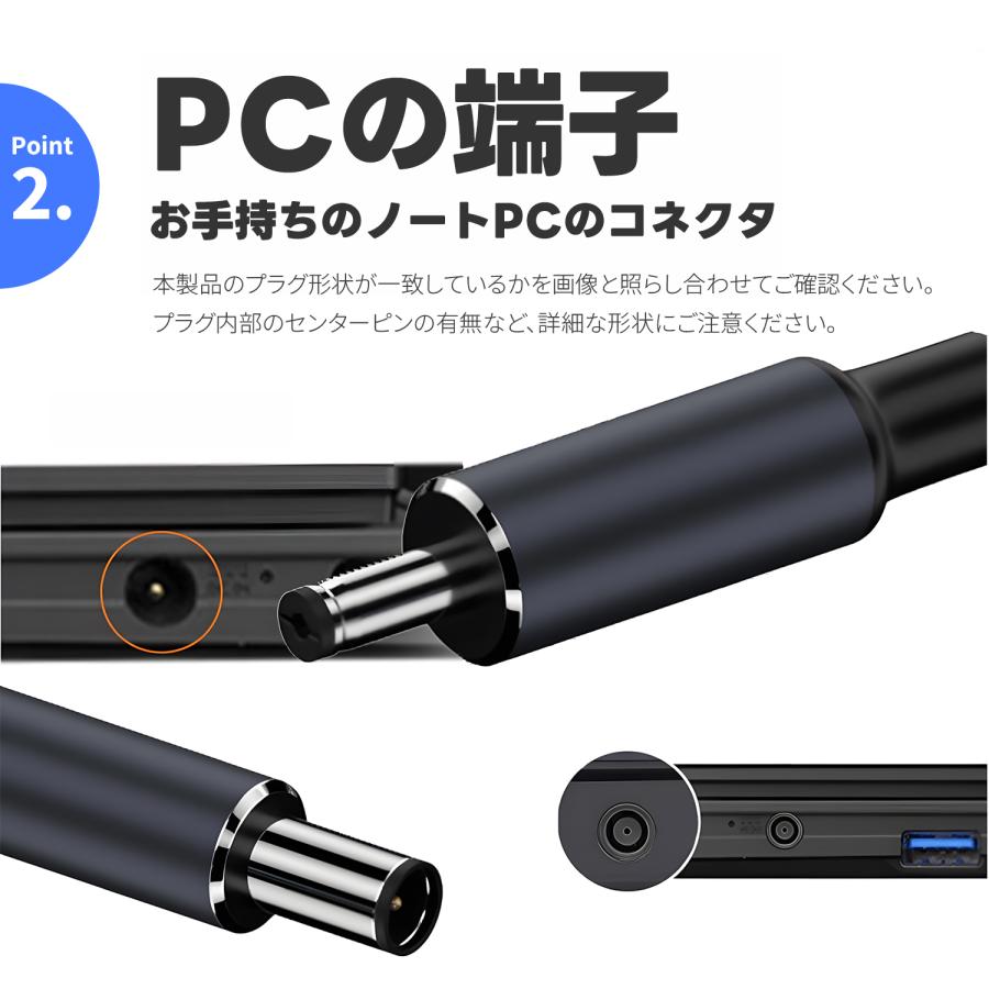 【最大600円引き】DC Type-C 変換ケーブル PD3.1対応 E-Markerチップ内蔵 最大20V/7A急速充電 下位互換 135W/100W/65W対応 ノートPC 電源ケーブル ナイロン編み | MSL FORCE | 04