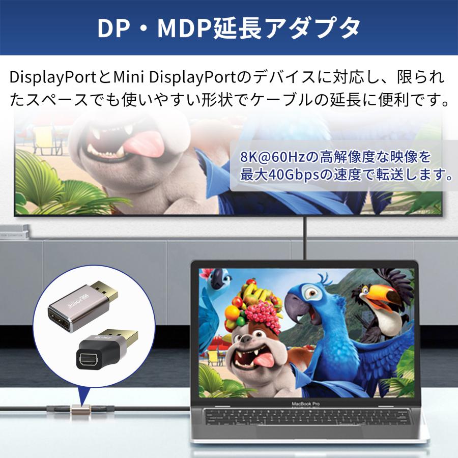 【750円から〜２個目半額/3個目タダ】HDMI 2.1 マグネット式 8K@60Hz 4K@120Hz 変換アダプタ 磁気吸着 7680×4320  DP07 送料無料 (39%) | MSL FORCE | 01