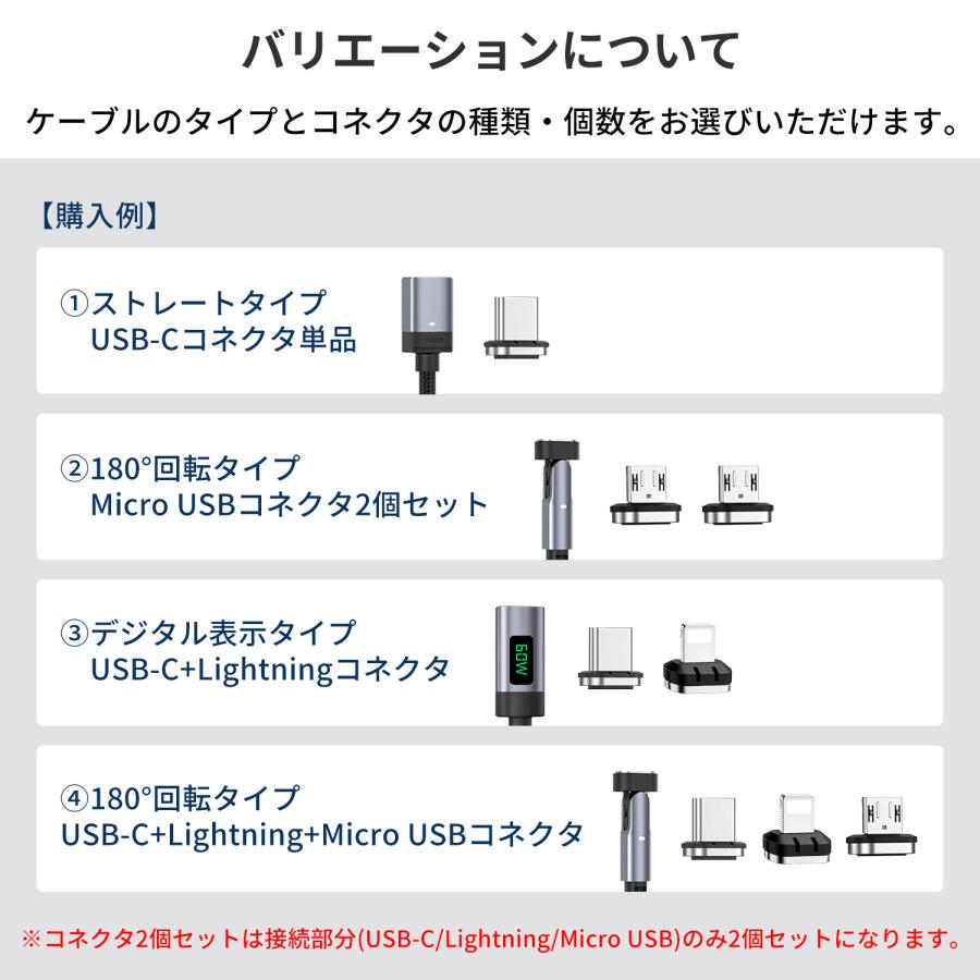 【3点目タダ】3点セット usb-c to usb-c 磁石 磁気 usb-c to lightning 急速充電 データ転送 ケーブル PD100w 27w 磁石/磁気 f6768 送料無料 | MSL FORCE | 08