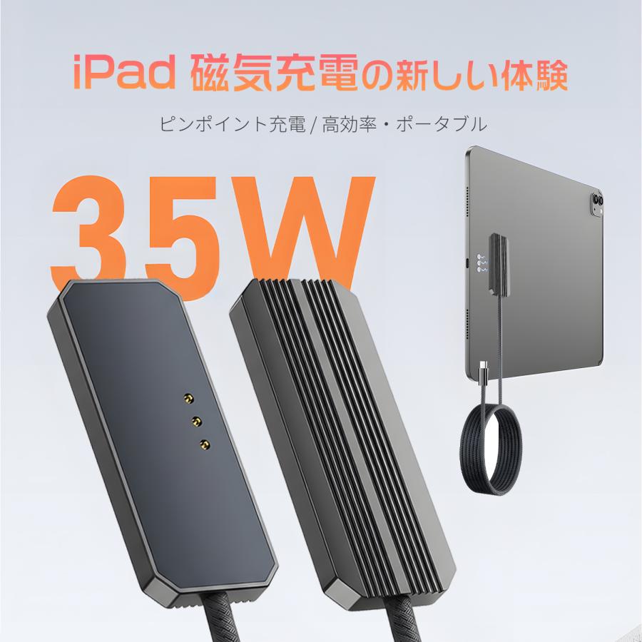 MSL FORCE 【最大600円引き】iPad 磁気急速充電アダプター 35W/18W対応